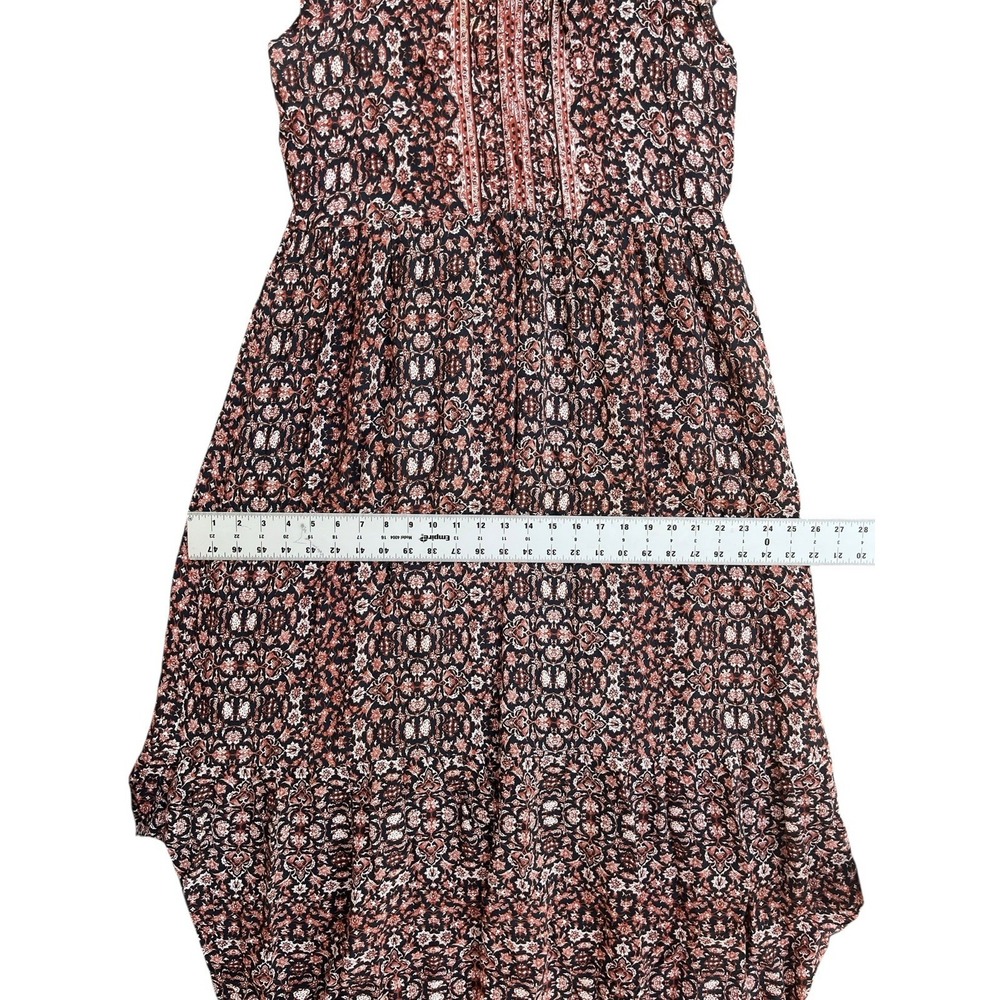 Garnet Hill Split-Neck Peasant Style Maxi Dress, Size 4 - Picture 8 of 8